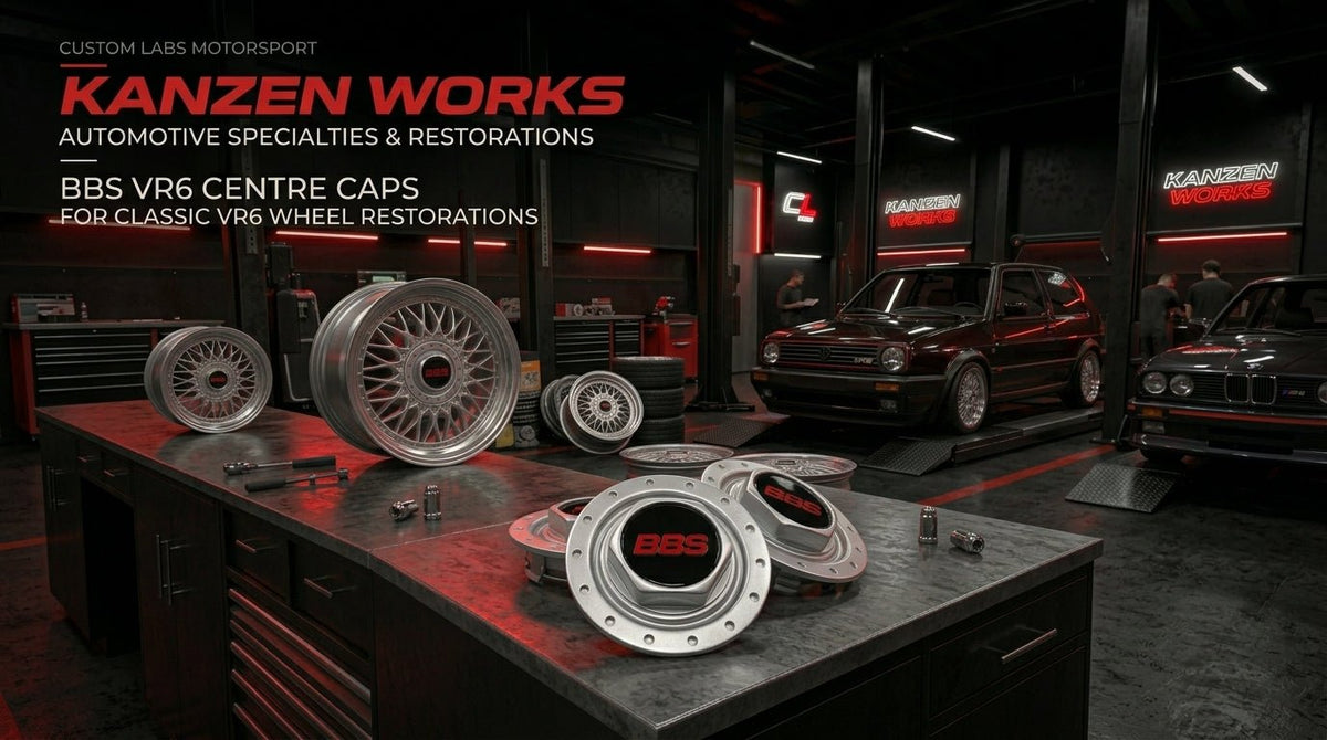 BBS VR6 Replacement Centre Caps – Custom Finish & Logo Options - Custom Labs