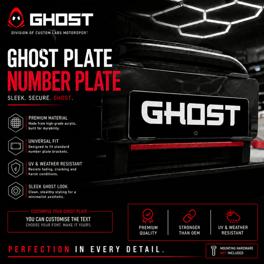 Custom Ghost Plates | Black Track Spec - Custom Labs