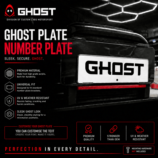 Custom Ghost Plates | Storm White Track Spec - Custom Labs