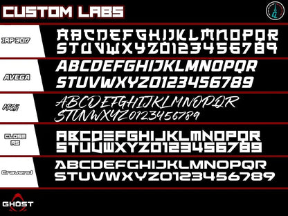 Ghost Plates - Street Spec - Custom Labs #