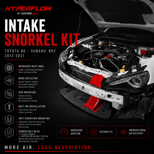 Toyota 86/Subaru BRZ HyperFlow Intake Snorkel Kit - Custom Labs